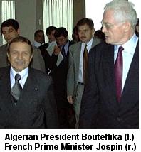 Algerian Pres. Bouteflika, French PM Jospin